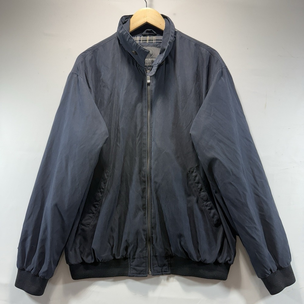 Weatherproof Performance Jacket Men's L Navy Blue Full Zip Windbreaker